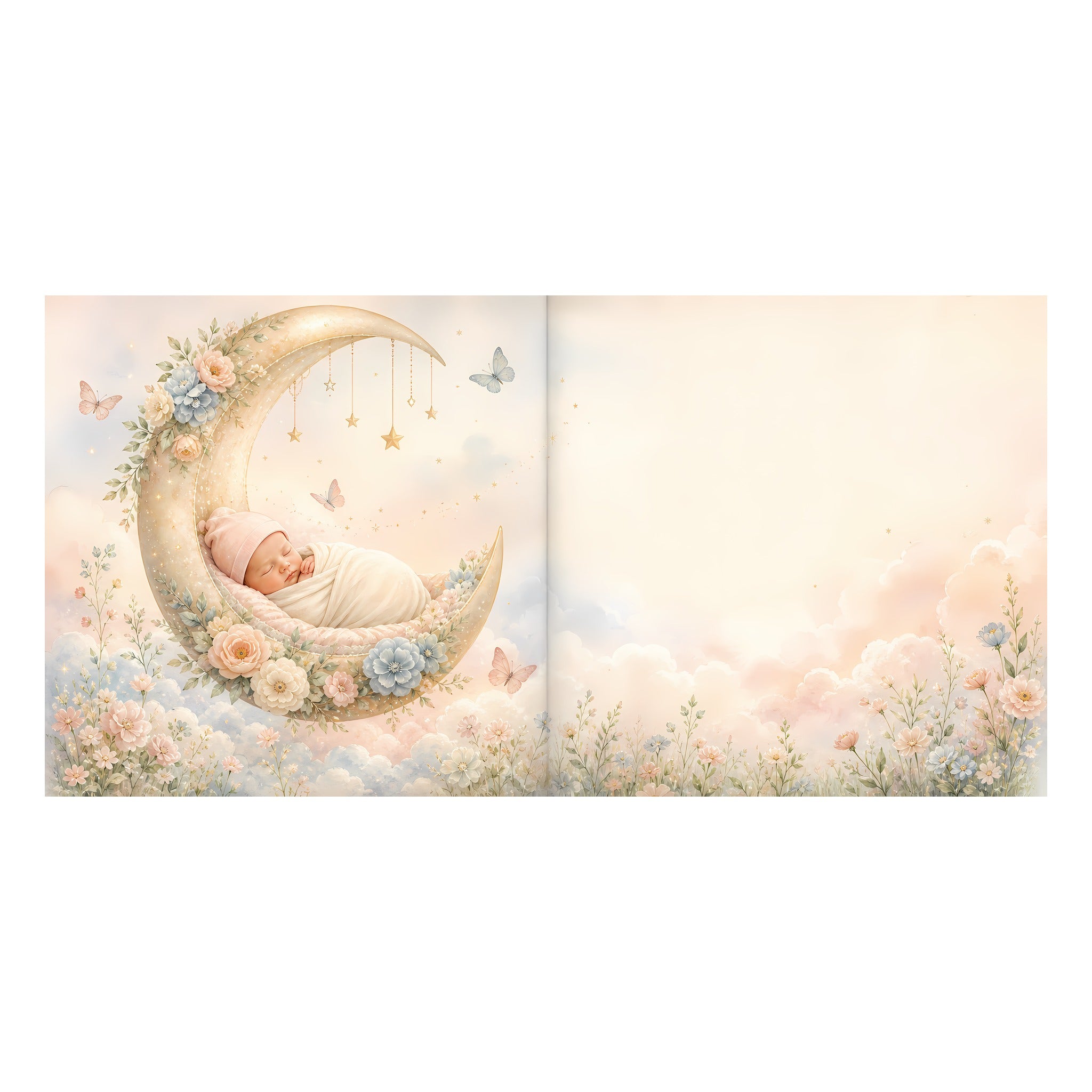 Inside preview scene from Personalized New Baby Adventure Book