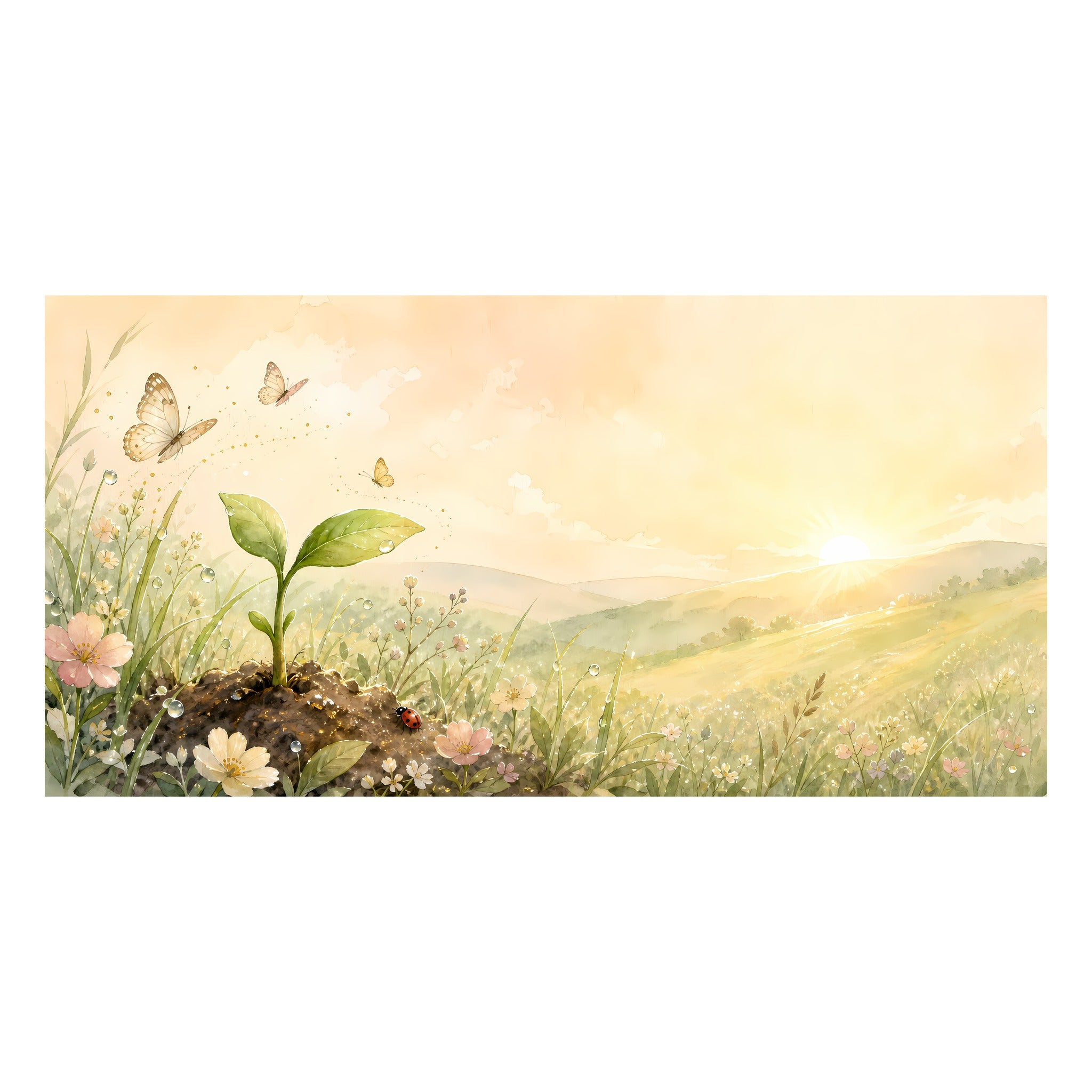 Inside preview scene from Personalized New Baby Adventure Book