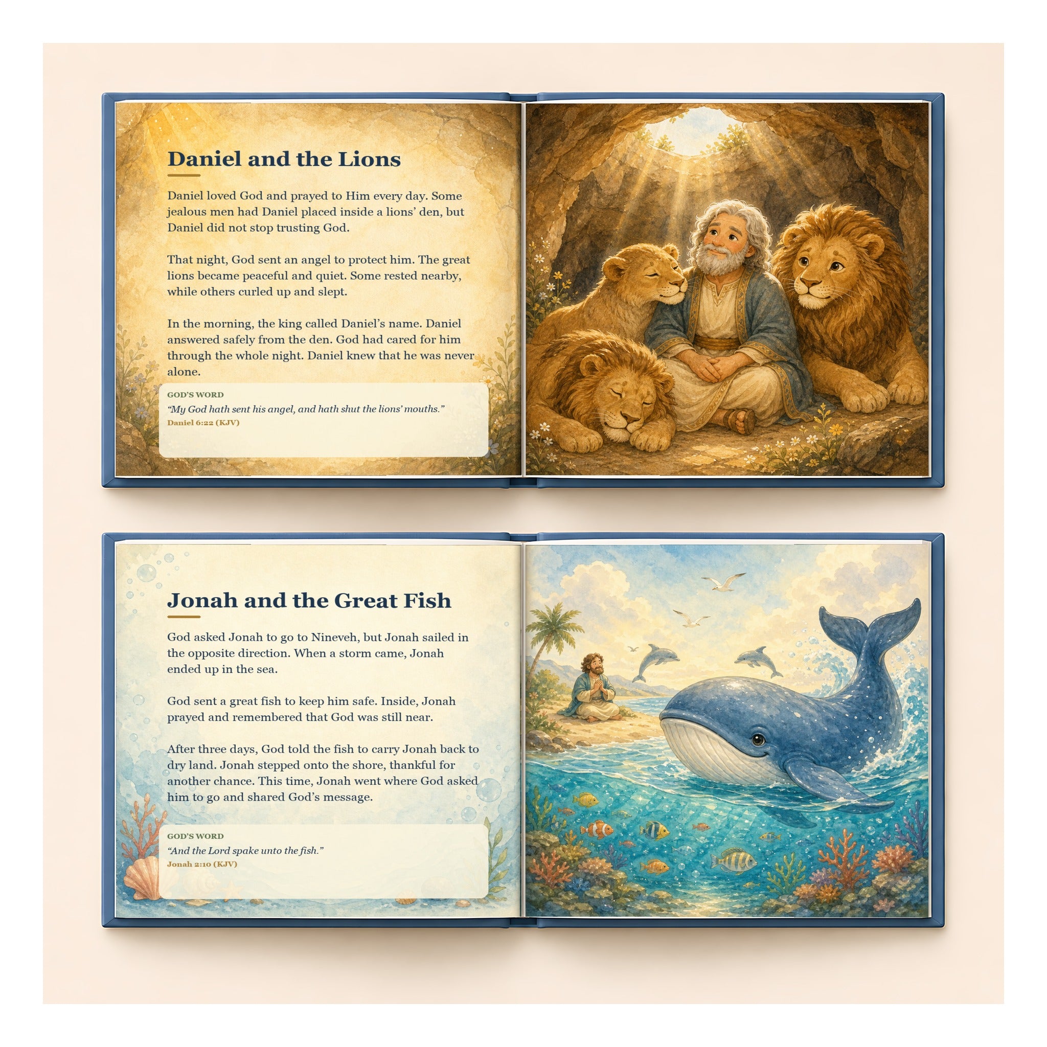 Inside preview scene from Personalized Christian Storybook for Toddlers