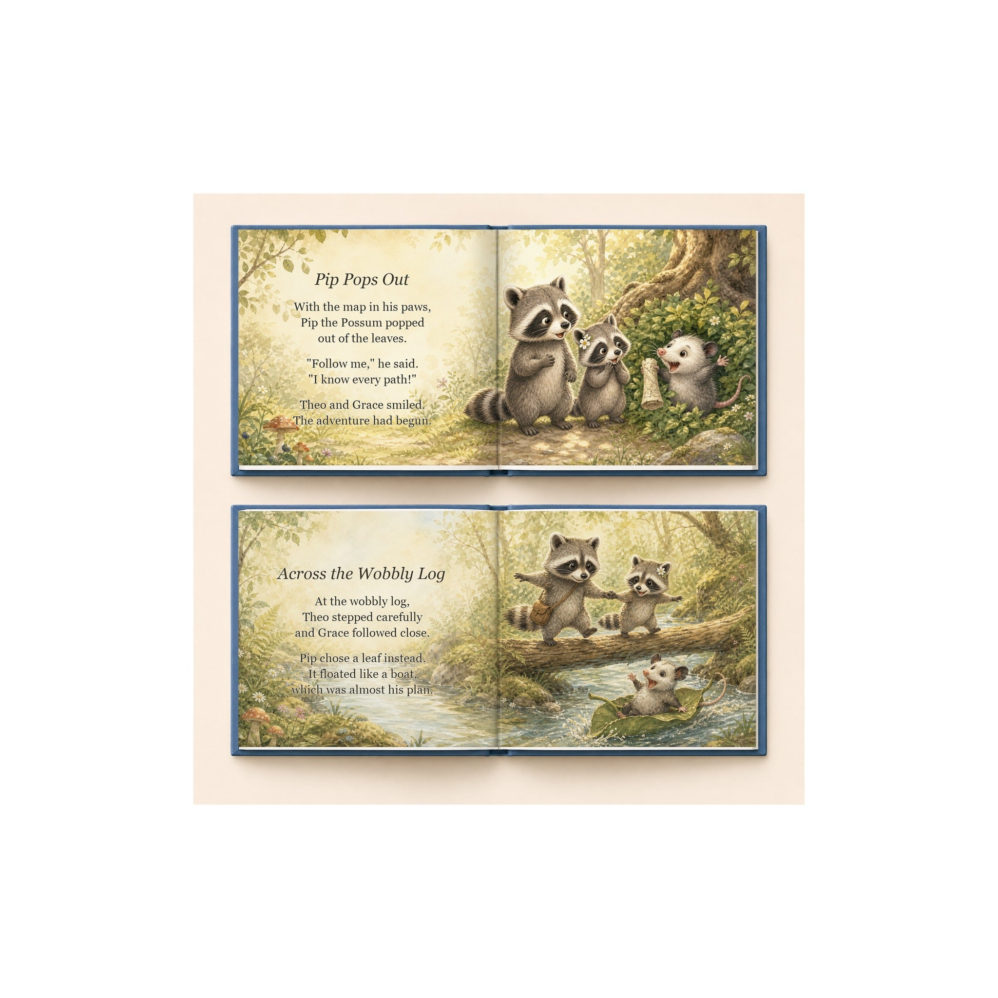 Inside preview scene from Personalized Sibling Storybook